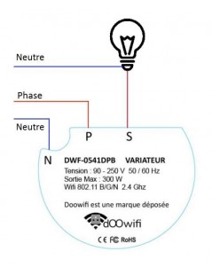 Concierge Versailles - Interrupteur-variateur connecté au Wi-Fi (pilotage  des lumières)